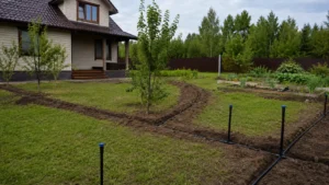 Прокладка и подключение системы автоматического полива специалистами Arbori Culture.