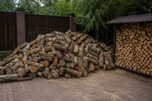 Колка древесины на дрова компанией Arbori Culture.