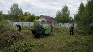 Работы по приведению садового участка в порядок специалистами Arbori Culture.