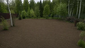 Выравнивание участка под газон специалистами Arbori Culture.