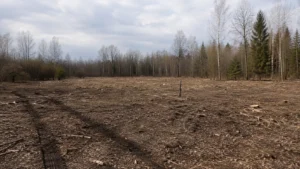 Поэтапная вырубка леса специалистами Arbori Culture.